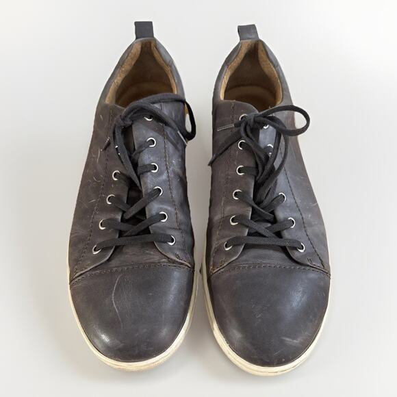 Born Allegheny Men's Sneakers Shoes Size 11.5 Gray Leather Lace Up Low Casual - Picture 4 of 8